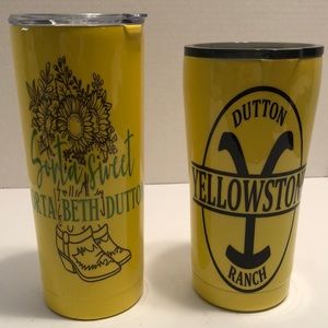 Yellowstone Ranch Beth Dutton Tumbler bundle of two